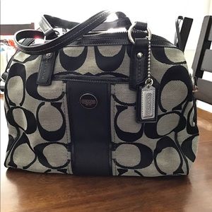 Coach handbag with shoulder strap